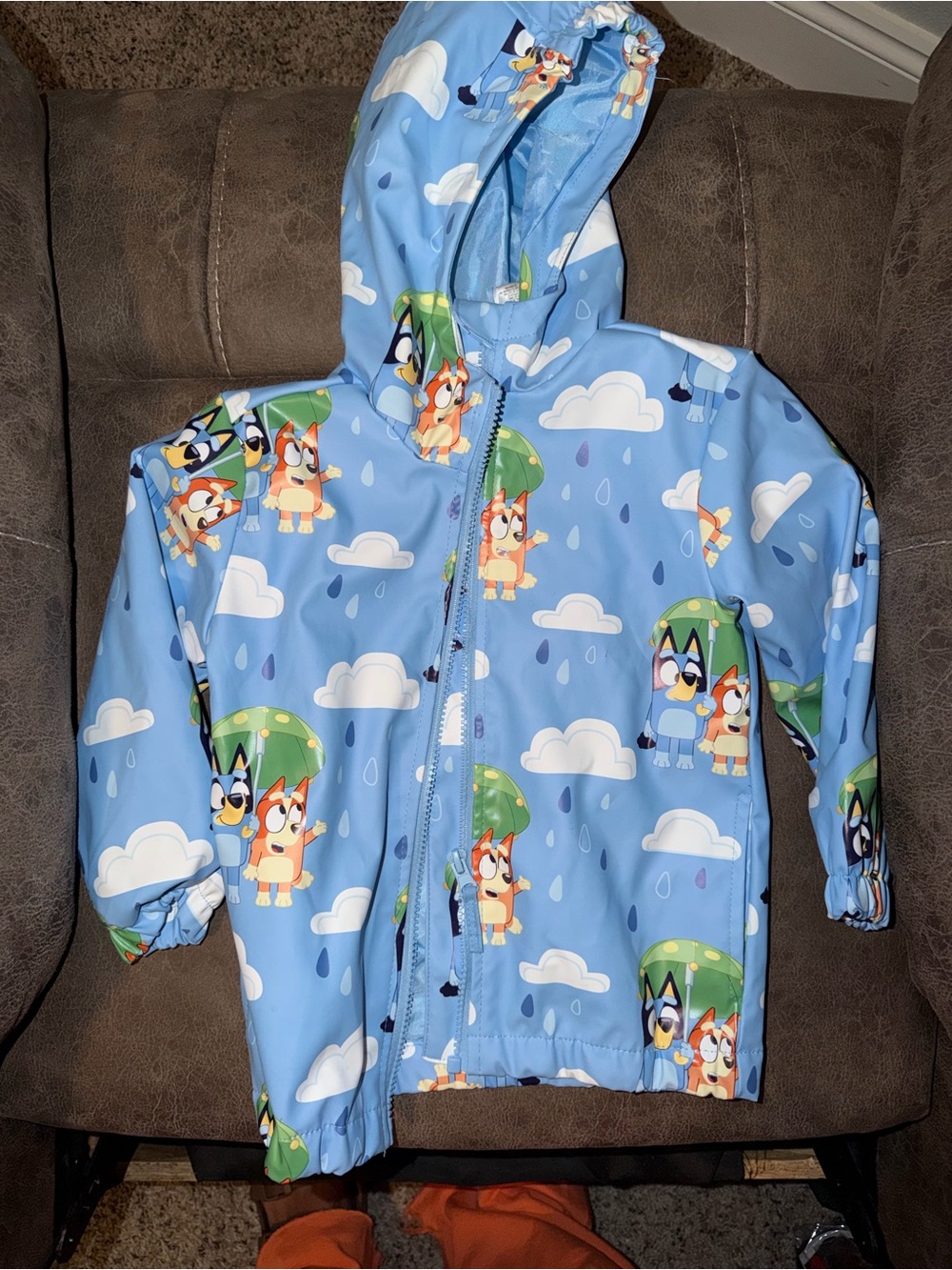 Toddler Bluey Raincoat 3t